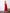 Julie Red Halter Neck Midi – crepe material, back view displaying open back design