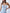 Sky-blue corset top – crepe material, detailed front lacing and boning