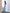 Sky-blue corset top and high-slit maxi skirt set – crepe fabric, back view