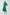 Green Puff Sleeve Midi Dress - front view | ELAGIA