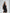 Leona Black Satin Scarf-Neck Backless Mini Dress - back view | ELAGIA