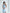 Leona Sky-Blue Satin Scarf-Neck Backless Mini Dress - back view | ELAGIA
