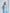 Nova Sky-Blue Satin Strapless Sweetheart Midi Dress - close-up detail | ELAGIA