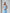 Stella Sky-Blue Square Neck Backless Midi Dress - back view | ELAGIA
