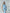 Sky-Blue Satin Draped Neck One-Shoulder Maxi Dress - close-up detail | ELAGIA