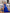 Stella Blue Satin Off-the-Shoulder High-Slit Maxi Dress - back view | ELAGIA