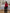 Red Shawl Collar Puff-Sleeve Belted Dress Tunic Blouse - view 8 | ELAGIA