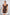 Nova Brown Square-Neck Puff-Sleeve Mini Dress - back view | ELAGIA