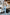 Sky-Blue High Waist Fitted Flare Pants - side view | ELAGIA