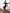 Brown Keyhole Cut-Out Long-Sleeve Midi Dress – crepe fabric, front view