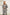 Grey Striped Scarf-Neck Single-Breasted Suit 2-Piece - view 9 | ELAGIA