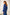 Navy Striped Scarf-Neck Single-Breasted Suit 2-Piece - view 8 | ELAGIA