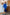 Blue Puff Sleeve Wrap Dress - view 8 | ELAGIA