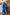Blue Puff Sleeve Wrap Dress - view 7 | ELAGIA