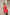 Red Strapless Peplum Sheer Flared Skirt Dress - back view | ELAGIA