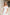 White Off-The-Shoulder Draped Sleeve Midi Dress - back view | ELAGIA