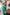Emerald Satin Long Sleeve Midi Dress - view 11 | ELAGIA