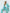 Tiffany-Blue Single-Breasted Oversized Suit 2-Piece - close-up detail | ELAGIA