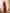 Red Satin Draped Neck One-Shoulder Maxi Dress - front view | ELAGIA