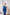 Blue One-Shoulder Sequin Midi Dress - close-up detail | ELAGIA