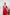 ELAGIA womens red suit set styled look - model wearing deep V-neck sleeveless jumpsuit full shot