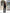 Black High-Waist Straight-Leg Cuffed Hem Pants - side view | ELAGIA