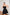 Black Satin Strapless Flared Mini Dress - front view | ELAGIA