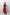 Red Wrap High Waisted Regular Fit Pants - front view | ELAGIA