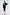 Black Crop Jacket Skirt Suit 2-Piece - front view | ELAGIA