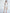 White V-Neck Sleeveless Mini Dress - view 7 | ELAGIA