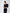 Black Puff-Sleeve Midi Dress - back view | ELAGIA