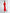 Red Puff-Sleeve Midi Dress - side view | ELAGIA