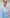 Ginevra Sky-Blue One-Shoulder Cape-Sleeve Maxi Dress