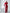 Vivienne Red Collarless Single-Breasted Suit 2-Piece