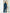 Faustine Blue Striped Double-Breasted Suit 2-Piece