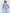 Thalia Sky-Blue Bow-Neck Open-Back A-Line Sleeveless Midi Dress