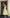 Yellow square-neck sleeveless peplum midi – crepe fabric, back view