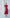 Alexa Red Round Neck Puff-Sleeve Midi Dress - side view | ELAGIA