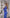 Estelle Blue Long-Sleeve Slit Midi Dress - side view | ELAGIA