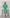 Green Puff Sleeve Midi Dress - side view | ELAGIA