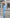 Ornella Sky-Blue V-Neck Pleated Cap-Sleeve Single-Breasted Suit 2-Piece