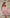 Sienna Dusty-Pink Square-Neck Rosette Mini Dress - side view | ELAGIA