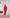 Red Turtleneck Puff-Sleeve Midi Dress