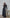 Black Satin Draped Neck One-Shoulder Maxi Dress - side view | ELAGIA