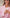 Selene Pink Single-Breasted Relaxed-Fit Suit 2-Piece - side view | ELAGIA