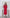 Red Puff Sleeve Midi Dress - side view | ELAGIA