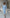 ELAGIA sky-blue square neck puff-sleeve midi dress back view - 3 piece women's suit purple business suit women look