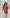 ELAGIA Lucia Red Puff-Sleeve Dress back view - purple business suit women inspired design with structured silhouette