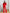 ELAGIA red double breasted suit 2-piece back view showing structured silhouette and professional tailoring