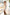 Beige One-Shoulder Cut-Out Maxi Dress - front view | ELAGIA